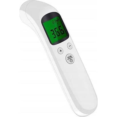 Berøringsfri medicinsk infrarød termometer + 360° spejl til observation af din baby i bilen
