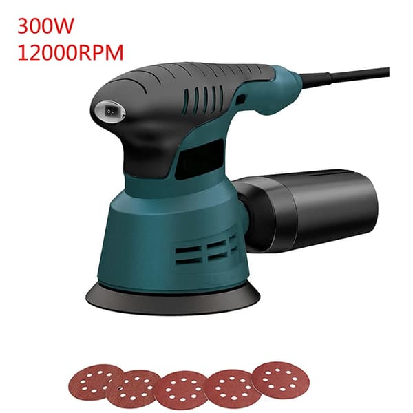 Elektrisk excenterslip, 300W effekt, 6 hastighetsinställningar,EU-kontakt