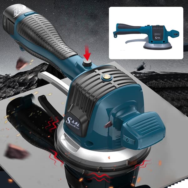 Flisebelægningsmaskine, 12000 omdr./min vibrationshastighed, 100 kg adsorptionsstyrke, justerbar intensitet.