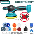 Miniatyrbild 2 av 2: 150 mm Sladdlös Polermaskin, 5000 RPM Hastighet, Inkluderar Flera Pads,Ingen batteri