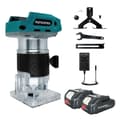 Miniatyrbillede 1 af 2: Wood Router, 30000 omdr./min hastighed, børsteløs motor,2 stk. 2,0 Ah batteri
