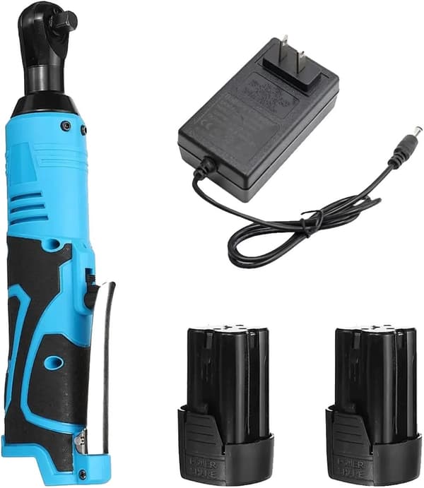 18V Iskuväännin, 100N.m Vääntömomentti, Kaksinkertaiset 8000mAh Akut,Kaksi akkua