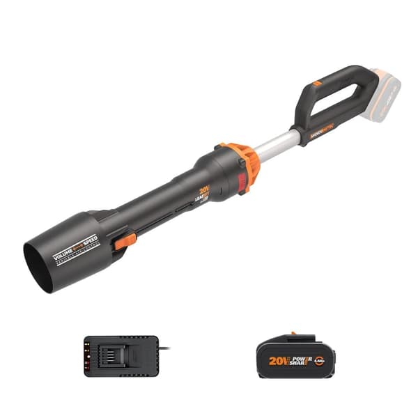 Batteridriven lövblås Worx WG543E; 20 V; 1x4,0 Ah batt.