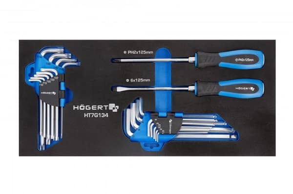 Verktygspaket Hogert HT7G134; 20 st.