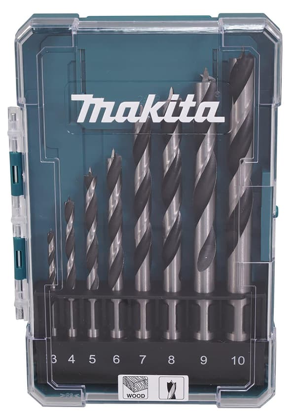 Borrsats för trä Makita D-77257; 3-10 mm; 8 st.