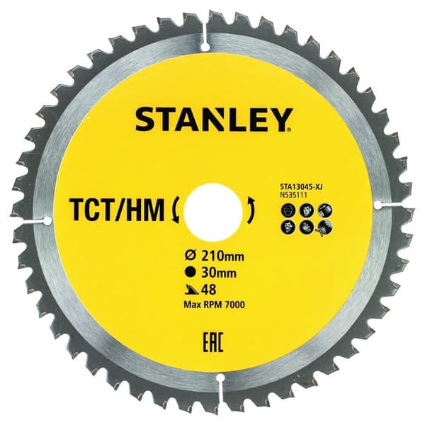 Sågklinga Stanley STA13045-XJ; 210x30 mm; Z48