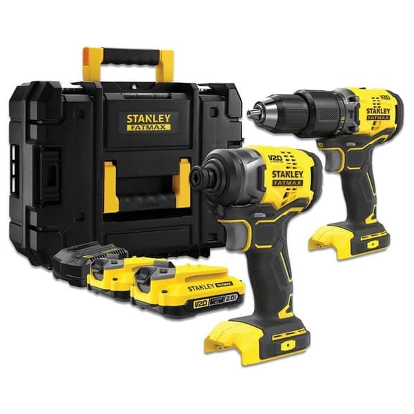 Verktygspaket Stanley SFMCK461D2T-QW (SFMCD715 + SFMCF810); 18 V; 2x2,0 Ah batt.