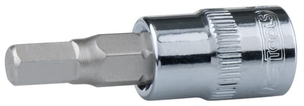 Hylsa med spindel KS tools; 1/4''; HEX6; 37 mm