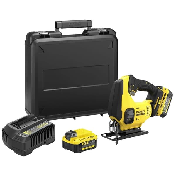 Batteridriven sticksåg Stanley SFMCS600M2K-QW; 18 V; 2x4,0 Ah batt.