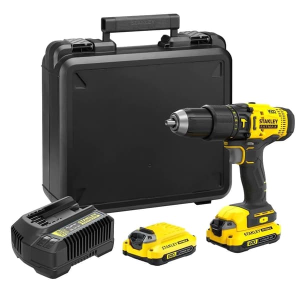 Slagskruvdragare / borr Stanley SFMCD711C2K-QW; 18 V; 2x1,5 Ah batt.
