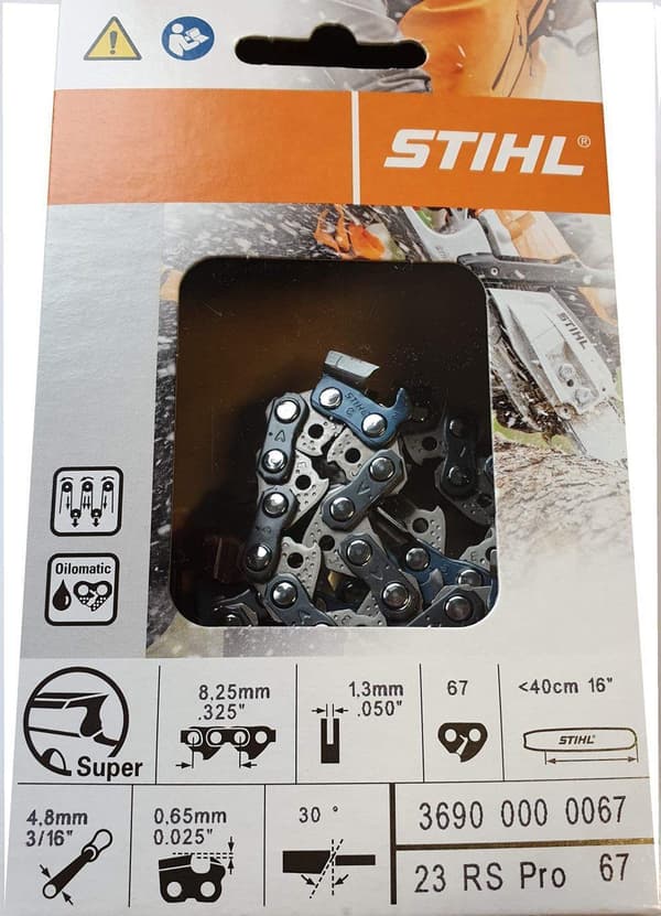 Sågkedja Stihl Super Pro; 16''; 40 cm; .325''; 67; 1,3 mm