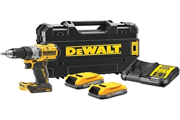 Skruvdragare/borr DeWalt DCD800E2T-QW; 18 V; 2x1,7 Ah batt.