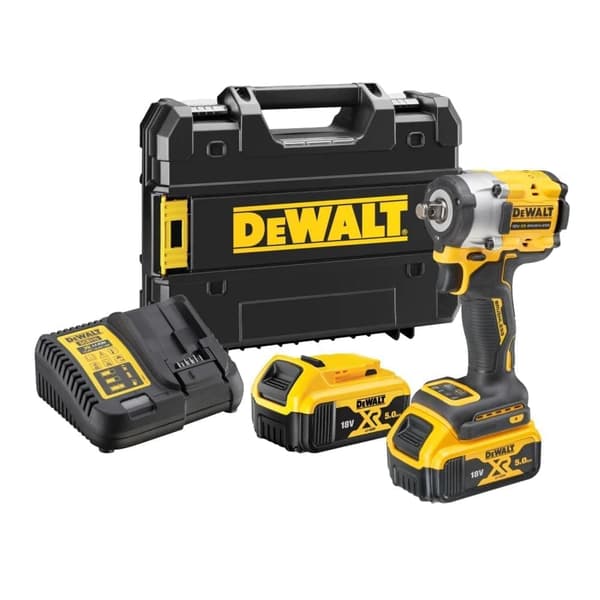 Slagmutterdragare DeWalt DCF921P2T-QW; 18 V; 2x5,0 Ah batt.