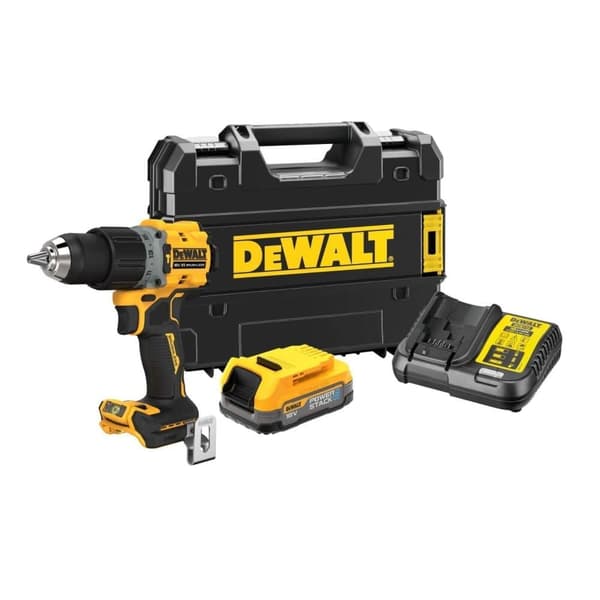 Slagskruvdragare/borr DeWalt DCD805E1T-QW; 18 V; 1x1,7 Ah batt.