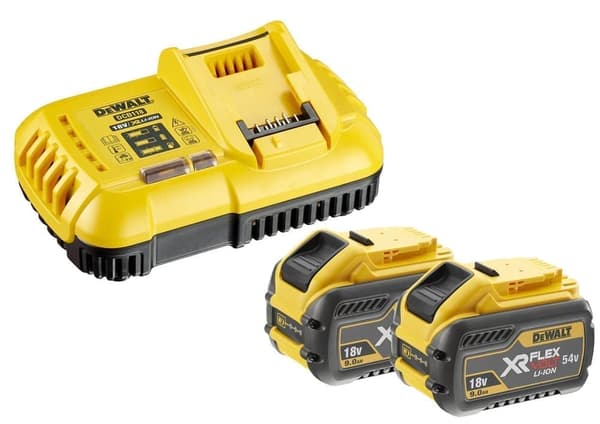 Tillbehörsset DeWALT DCB118; 18 V; 2x9,0 Ah + laddare DCB547