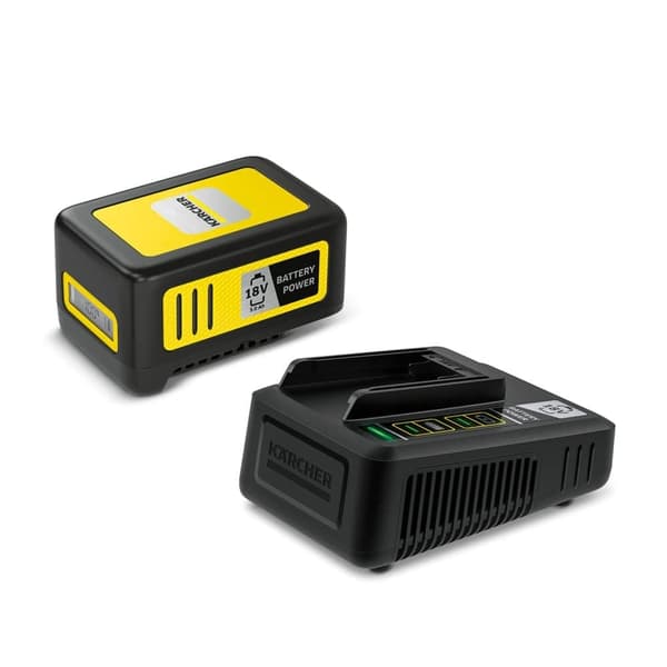 Batteri Karcher Power 18 V; 5,0 Ah + Snabbladdarkraft Power Svart, Gul