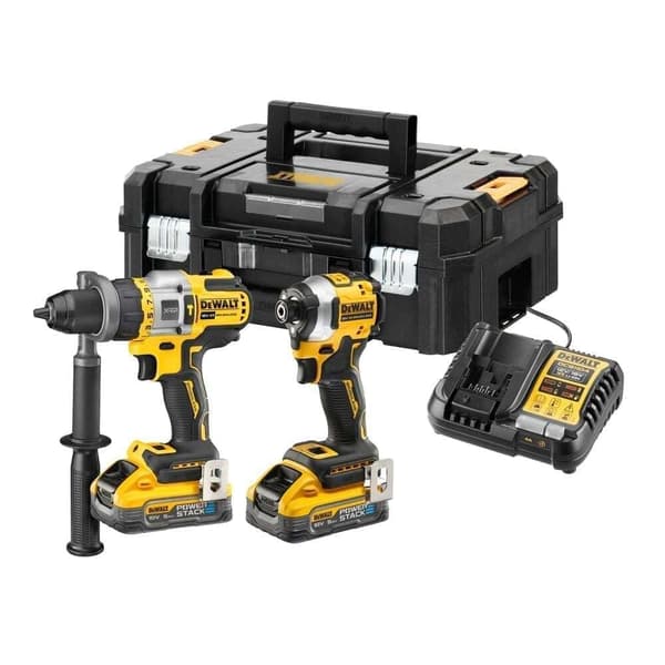 Verktygspaket DeWalt DCK2052H2T-QW (DCD999 + DCF850); 18 V; 2x5,0 Ah batt.