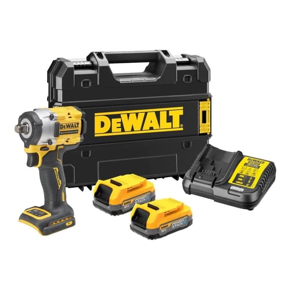 Slagmutterdragare DeWalt DCF921E2T-QW; 18 V; 2x1,7 Ah batt.