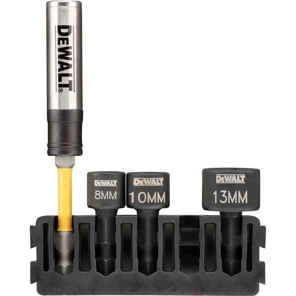 Hylsnyckelsats DeWalt DT70826-QZ; 8-13 mm; 3 st. + Magnethållare