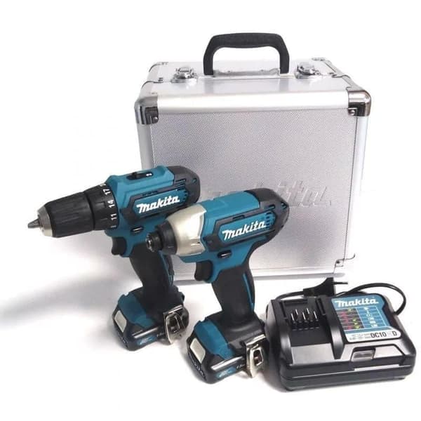 Verktygspaket Makita CLX224X (DF333D + TD110D); 12 V; 2x1,5 Ah batt.