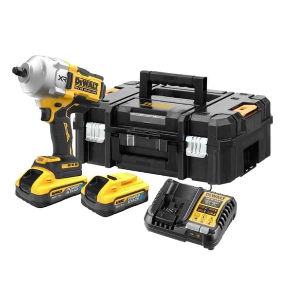 Slagmutterdragare DeWalt DCF961H2T-QW; 18 V; 2x5,0 Ah batt.