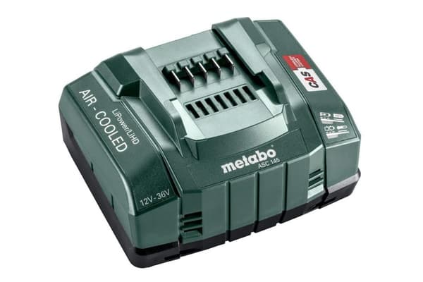 Laddare med kort laddningstid Metabo Air Cooled ASC 145; 12-36 V