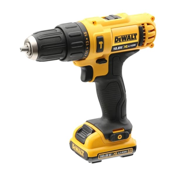 Slagskruvdragare / borr DeWalt DCD716D2-QW; 10,8 V; 2x2,0 Ah batt.