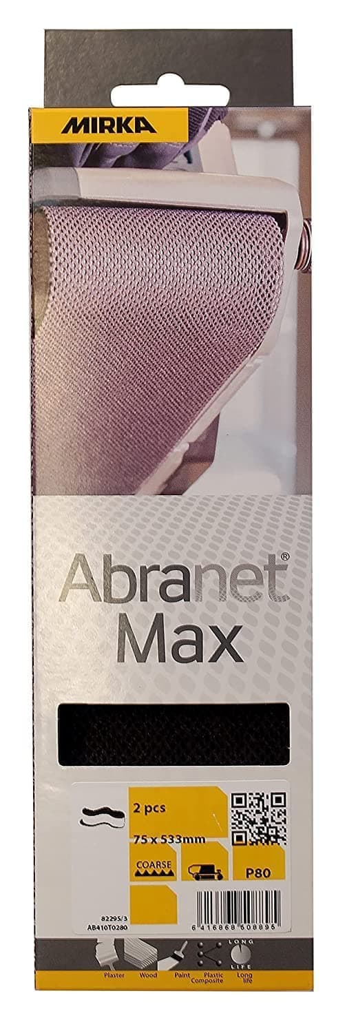 Slipband Mirka Abranet Max AB410T0280; 75x533 mm; P80; 2 st.
