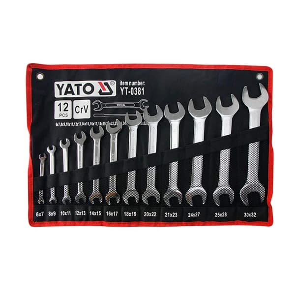 Hylsnyckelsats Yato YT-0381; 6-32 mm; 12 st.