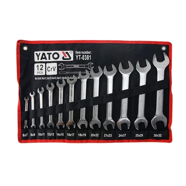 Hylsnyckelsats Yato YT-0381; 6-32 mm; 12 st.