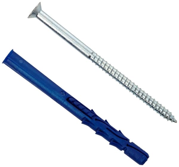 Nylonplugg med skruv RawlPlug R-FF1-N-10L120; 9,8x120 mm; 7,0x127 mm; T40; 25 st.