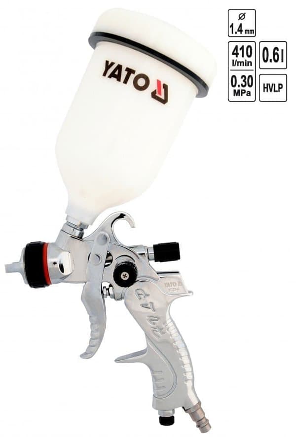 Tryckluftsdriven sprutpistol Yato YT-2340; 1,4 mm