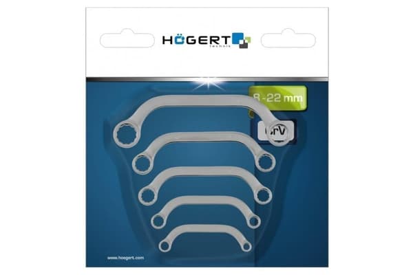 Hylsnyckelsats Hogert HT1W599; 8-22 mm; 5 st.