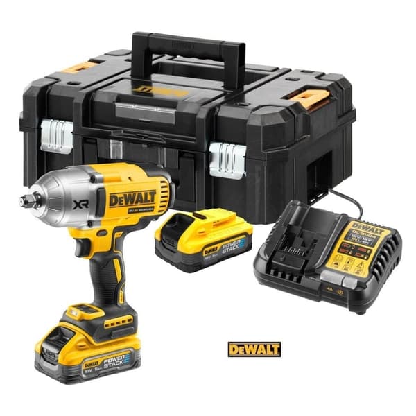 Slagmutterdragare DeWalt DCF900H2T-QW; 18 V; 2x5,0 Ah batt.