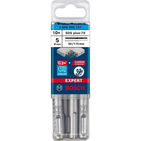 Borr för betong Bosch 2608900157; 5,0x50x115 mm; SDS-plus; 10 st.