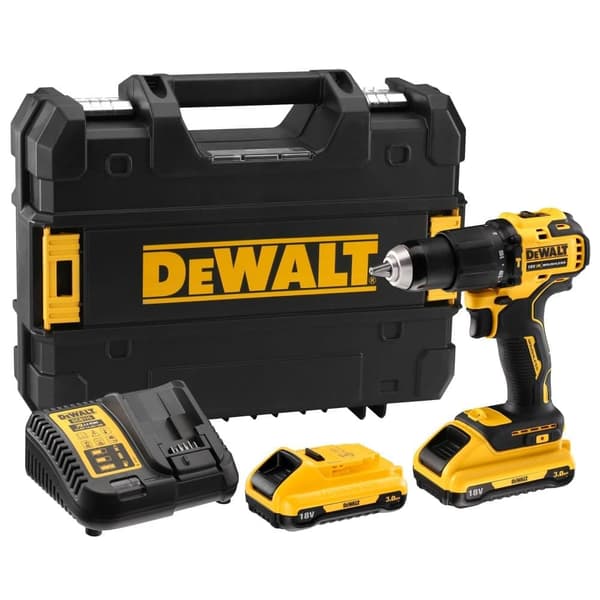 Skruvdragare/borr DeWalt DCD709L2T-QW; 18 V; 2x3,0 Ah batt.