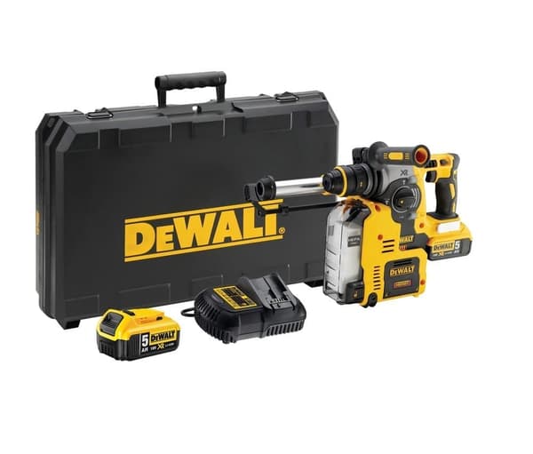 Borrhammare DeWalt DCH275P2; 2,1 J; SDS-plus; 18 V; 2x5,0 Ah batt.