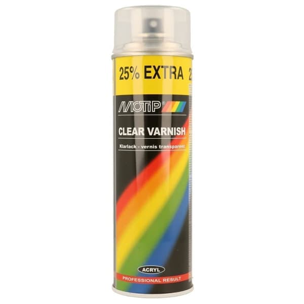 Spraylack Motip CLEAR VARNISH; 500 ml; glansig