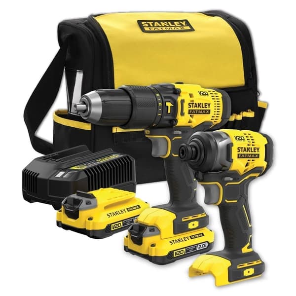Verktygspaket Stanley SFMCK465D2S-QW (SFMCD711+SFMCF800); 18 V; 2x2,0 Ah batt.