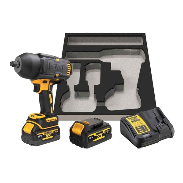 Slagmutterdragare DeWalt DCF900P2G-QW; 18 V; 2x5,0 Ah batt.