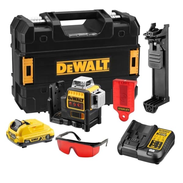 Linjelaser DeWalt DCE089D1R Svart, Gul