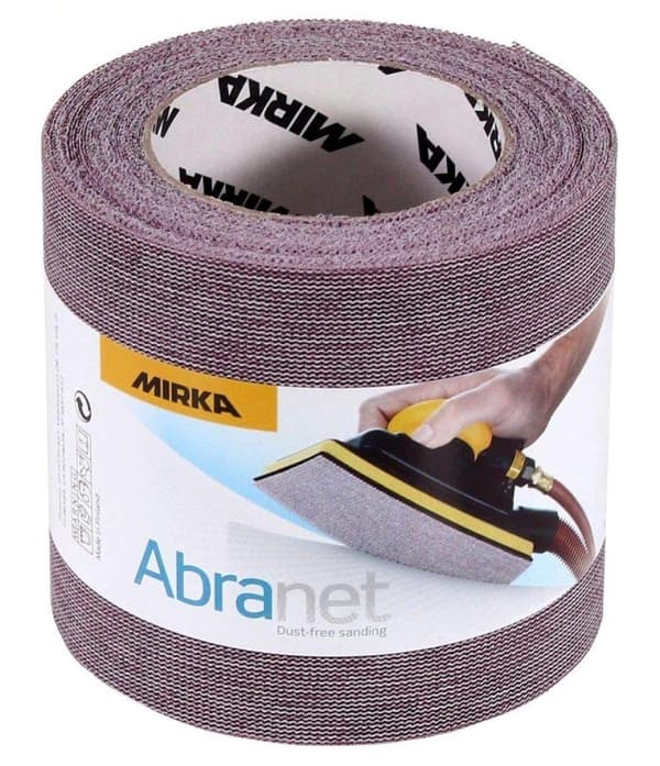 Nätmönstrat slippapper rulla Mirka Abranet 545BY001323R; 115mmx10m; P320