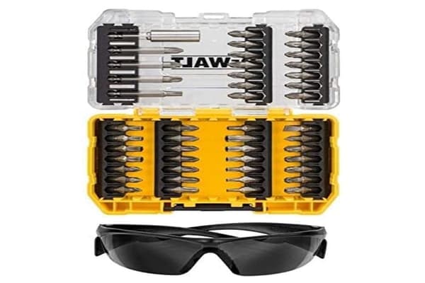 Bitssats för skruvmejsel DeWalt DT70703-QZ; 47 st. + solglasögon