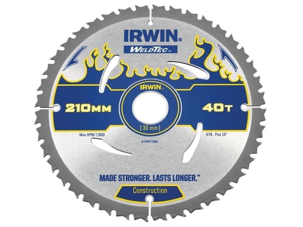 Sågklinga för trä Irwin; 210x2,4x30,0 mm; Z40