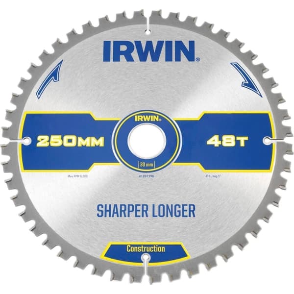 Sågklinga för trä Irwin; 250x2,8x30,0 mm; Z48