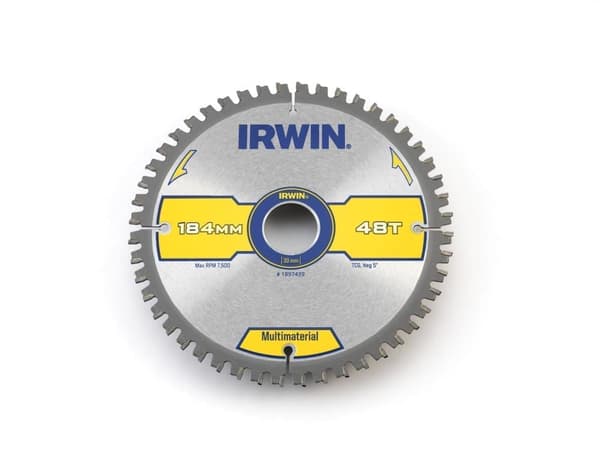 Sågklinga för trä Irwin WELDTEC; 184x2x30,0 mm; Z48