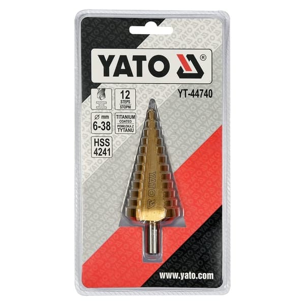 Etappborr Yato YT-44740; 6-38 mm