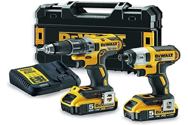 Verktygspaket DeWalt DCK268P2T (DCD791 + DCF887); 18 V; 2x5,0 Ah batt.