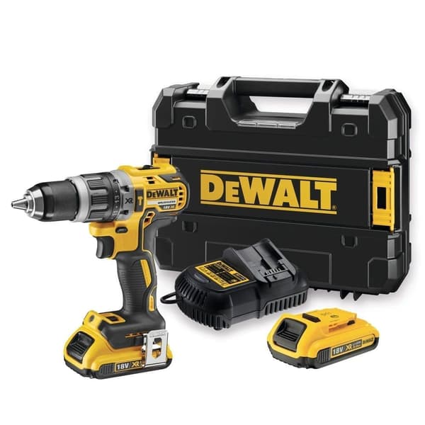Slagskruvdragare/borr DeWalt DCD796D2; 18 V; 2x2,0 Ah batt.
