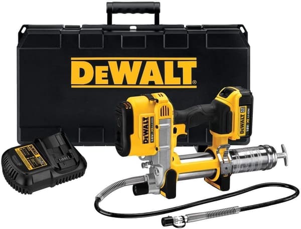 Sladdlös smörjspruta DeWalt DCGG571M1-QW; 18 V; 1x4,0 Ah batt.